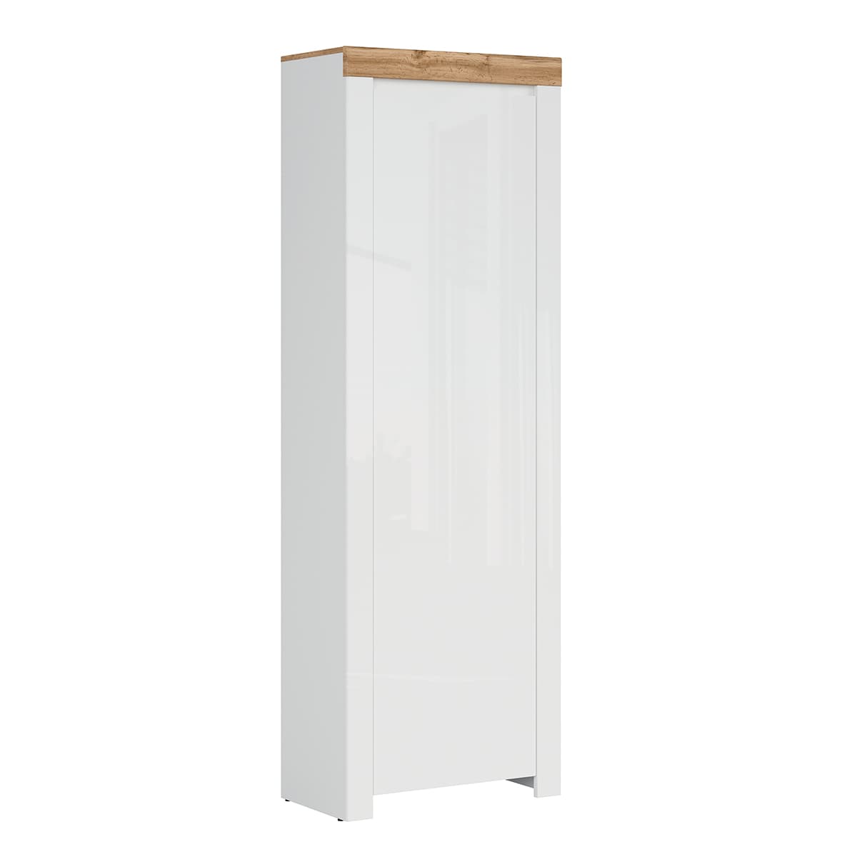 Meuble d'entrée 1 porte Hella Blanc et Bois