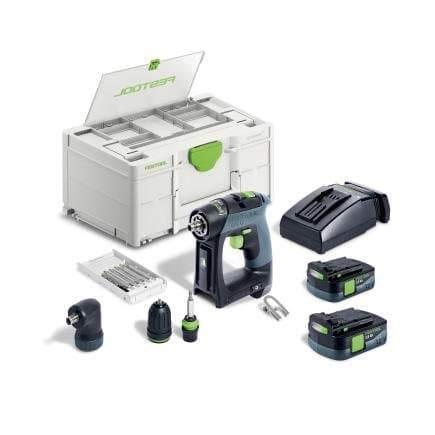FESTOOL 576865 - CXS 12 2,5-Set - Perceuse-visseuse sans fil 12V (avec 2 batteries, chargeur, mallette et accessoires)