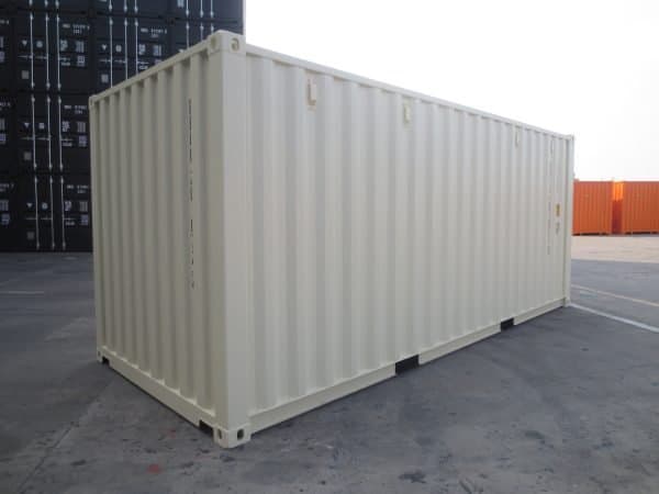 Container 20 Pieds Blanc crĂšme 1er voyage (Neuf)