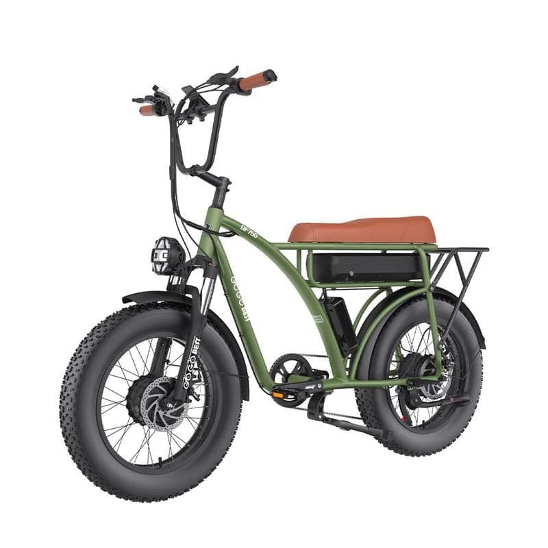 Vélo de ville électrique GOGOBEST GF750 - Armée verte