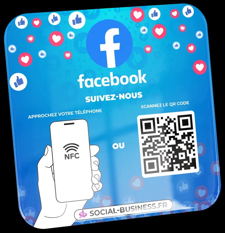 Plaques nfc Facebook
