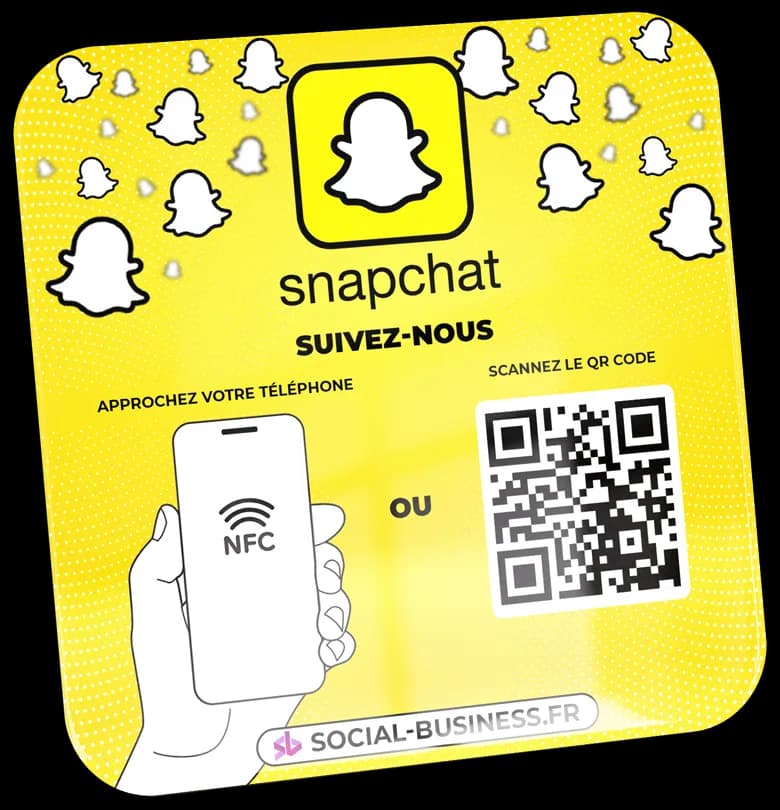 Plaques nfc Snapchat
