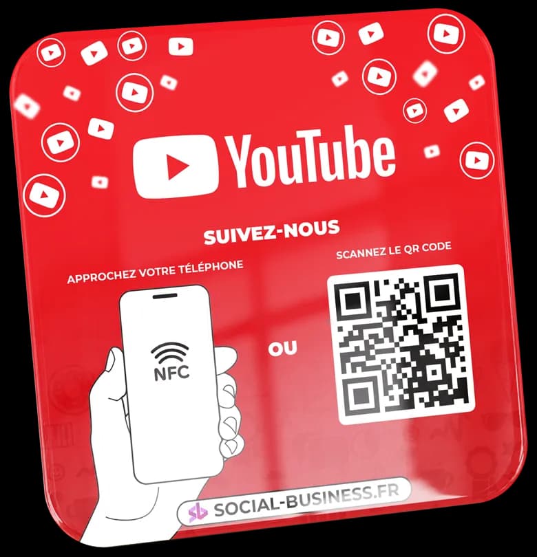 Plaques nfc Youtube