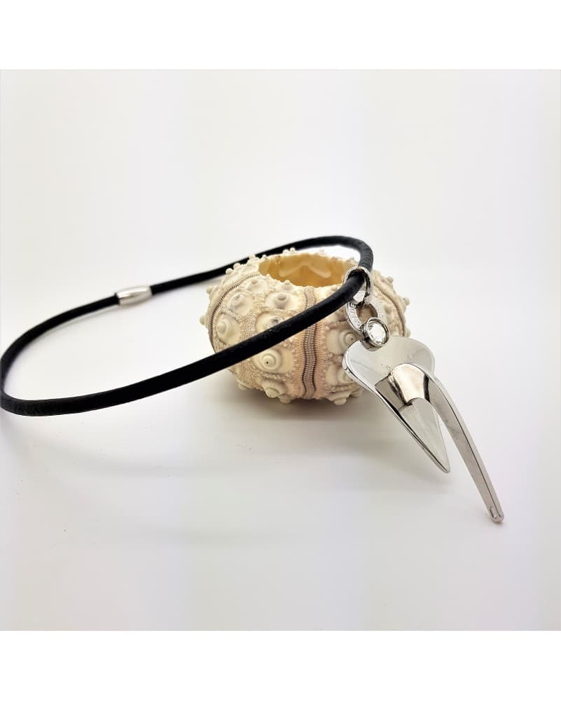 Collier Torque Belle Ancre - rhodié