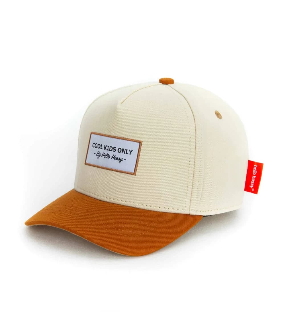Casquette enfants et adultes Mini Beige Hello Hossy
