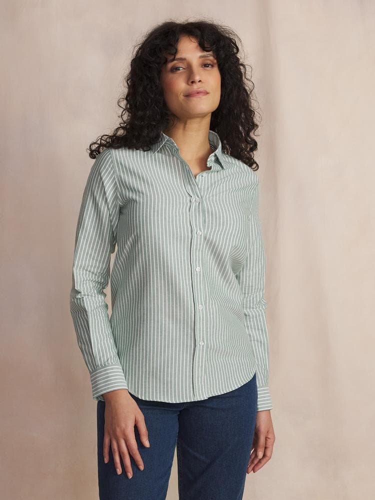 Chemise manches longues Rozziche - Couleur vert - Pour Femme - TBS - Taille 38