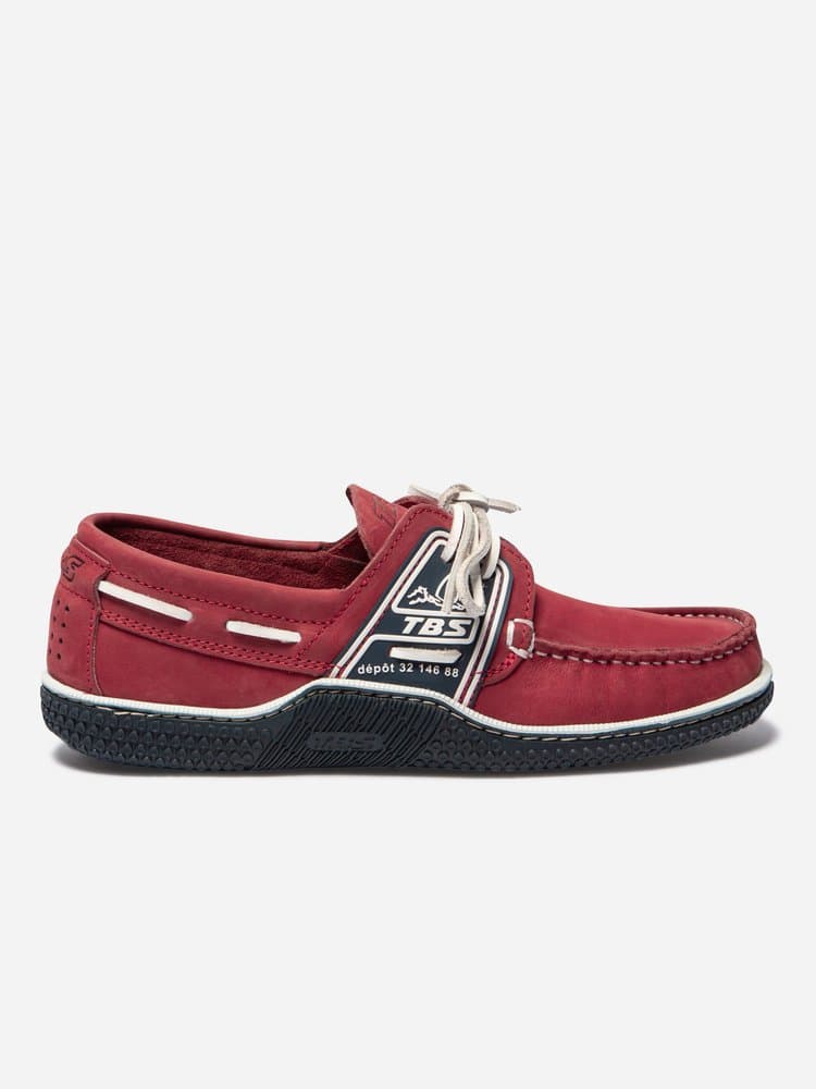 Chaussures bateau Globek pour Homme - Couleur rose/rouge - TBS - Pointure 43