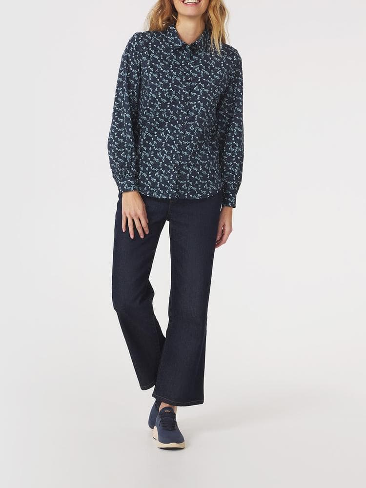 Chemise manches longues Adellche - Couleur bleu marine - Pour Femme - TBS - Taille 36