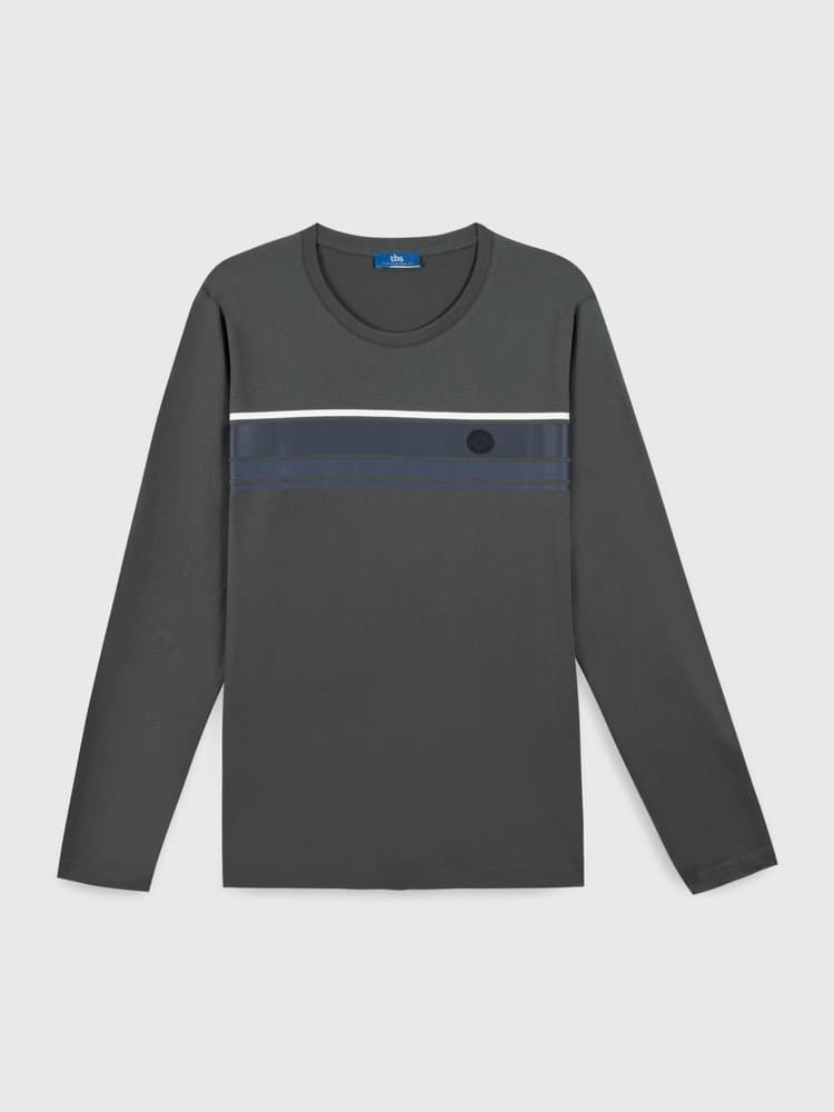 T-shirt manches longues Tarantee - Couleur vert - Pour Homme - TBS - Taille M