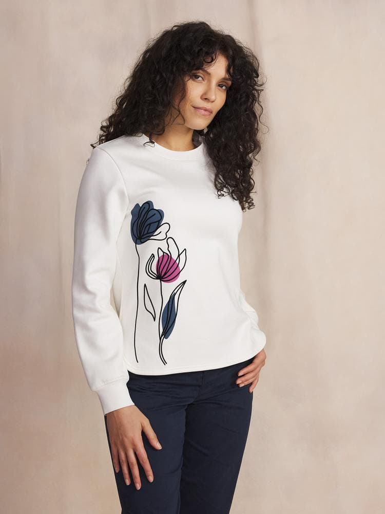 Sweat Hildaron - Couleur blanc/ecru - Pour Femme - TBS - Taille XL