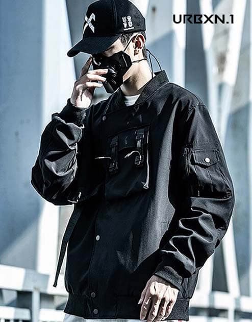 Techwear Bomber Jacket - M