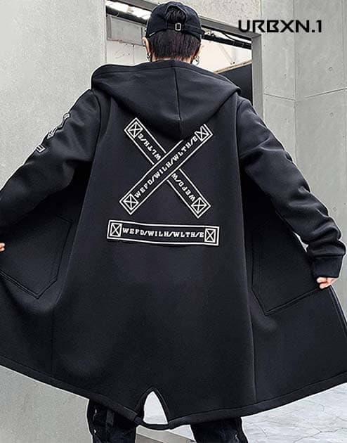 Techwear Long Coat - 3XL