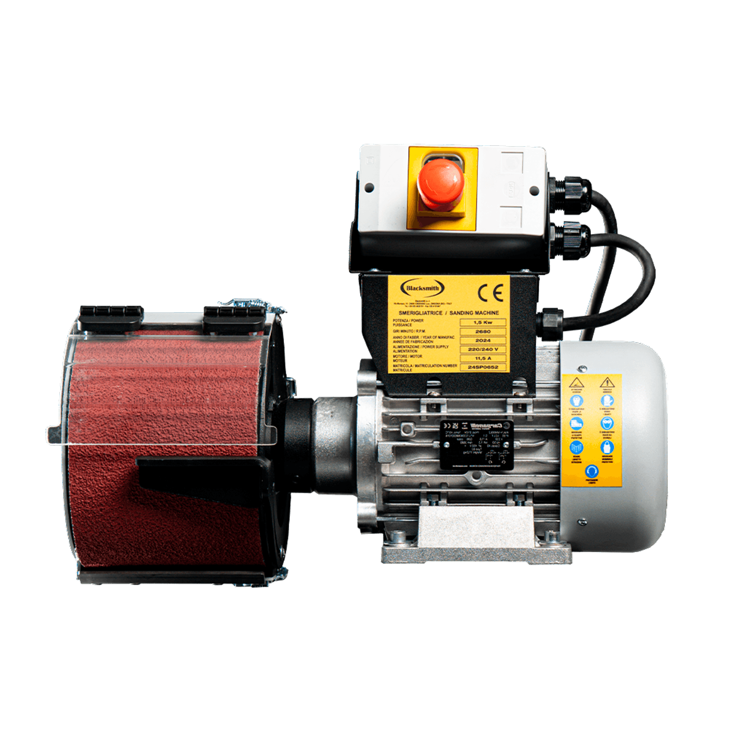 Ponceuse XP150 Blacksmith Bande ronde 1.5KW Gauche