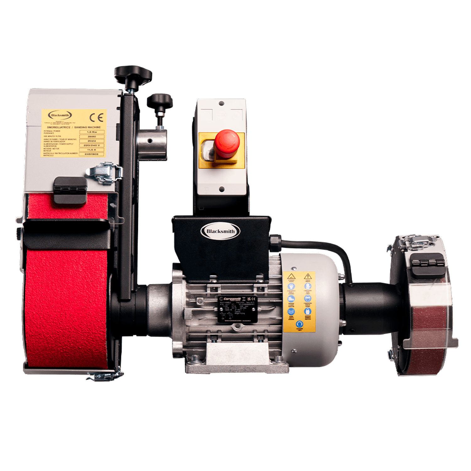 Ponceuse DOUBLE Blunt+50 Blacksmith 1.5 KW Gauche