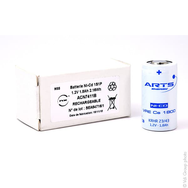Arts Energy - Accu NiCd VRE CS1800 SC 1.2V 1.8Ah FT
