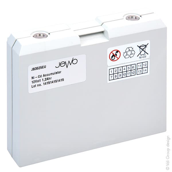 Jewo - Batterie médicale rechargeable Hellige Marquette 12V 1.2Ah