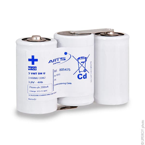 Arts Energy - Batterie eclairage secours 3 VNT DH U ST1 3.6V 4Ah