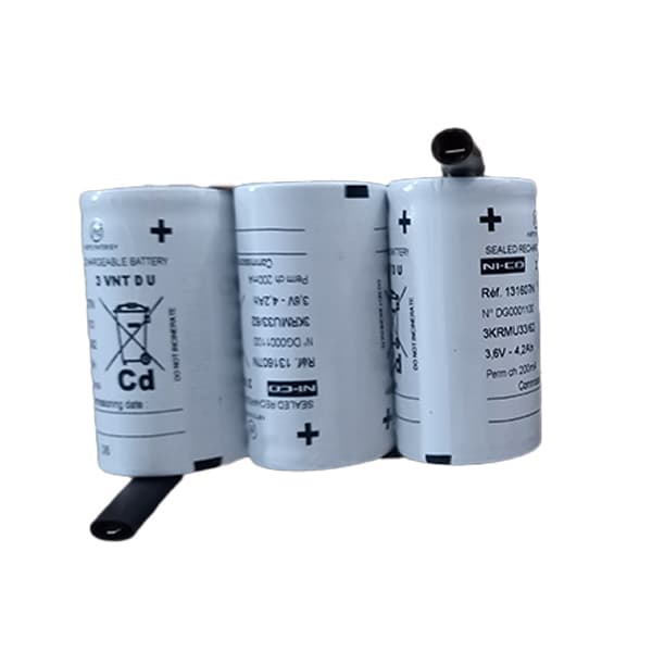 Arts Energy - Batterie eclairage secours 3 VNT DH U COTE/COTE 3.6V 4Ah