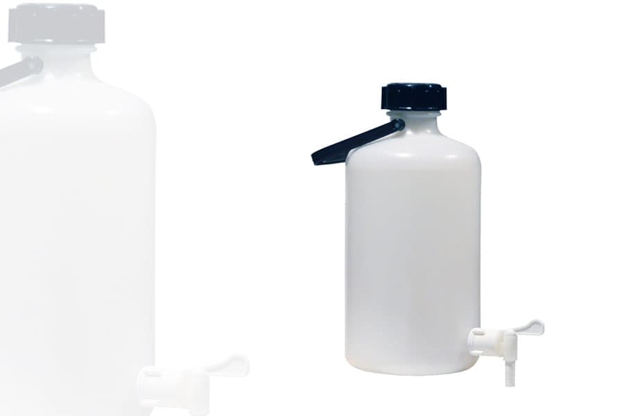 Bidon 5 litres Translucide avec Robinet et Poignée de Transport