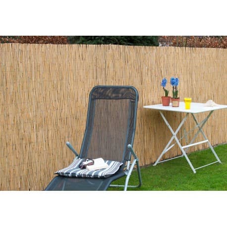 Brise Vue Canisse de Jardin en Paille de Chaume Naturel 300 x 200 cm