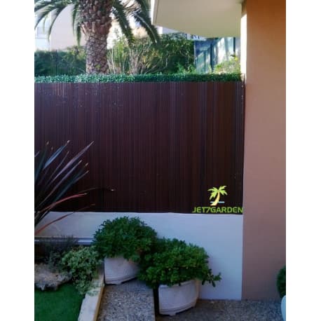 Canisse de Jardin en PVC Noyer effet Bois â 250 x 180 cm