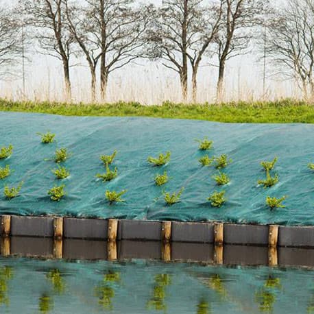 Toile de Paillage Paysager en Polypropylène Tissé 90g/m² - 3,3 x 5 m - Vert