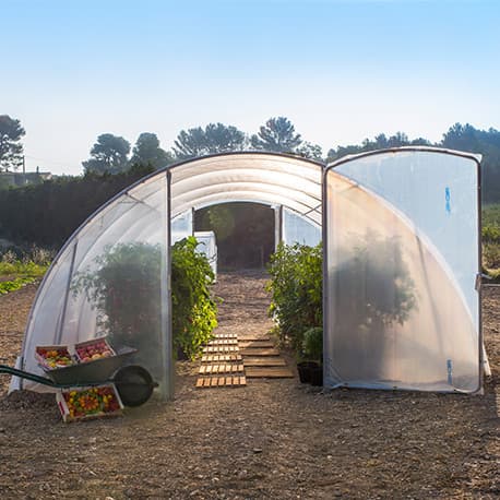 Serre de Jardin 27 m² en Polyéthylène Armature Acier Galvanisé – 6 x 4,5 m