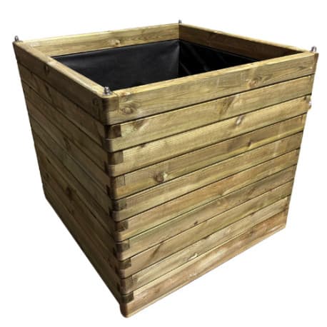 Jardinière carré en bois 100 x 100 cm h.100cm - 1000 litres
