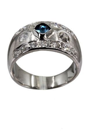 BAGUE TOURMALINE ET DIAMANTS