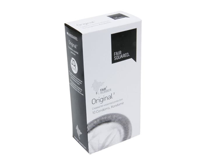 FAIR SQUARED Préservatifs en Latex Ecologique Sachet de 10