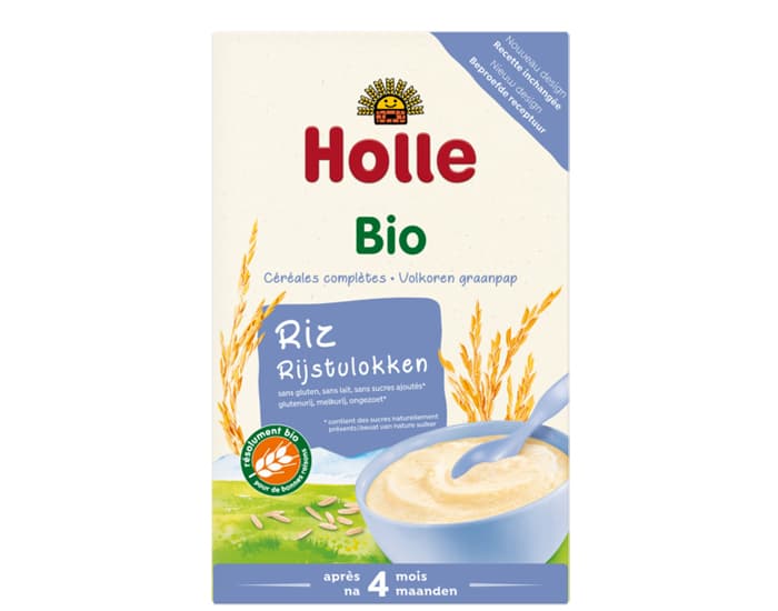 HOLLE Céréales Complètes de Riz - 250g - Dès 4 mois
