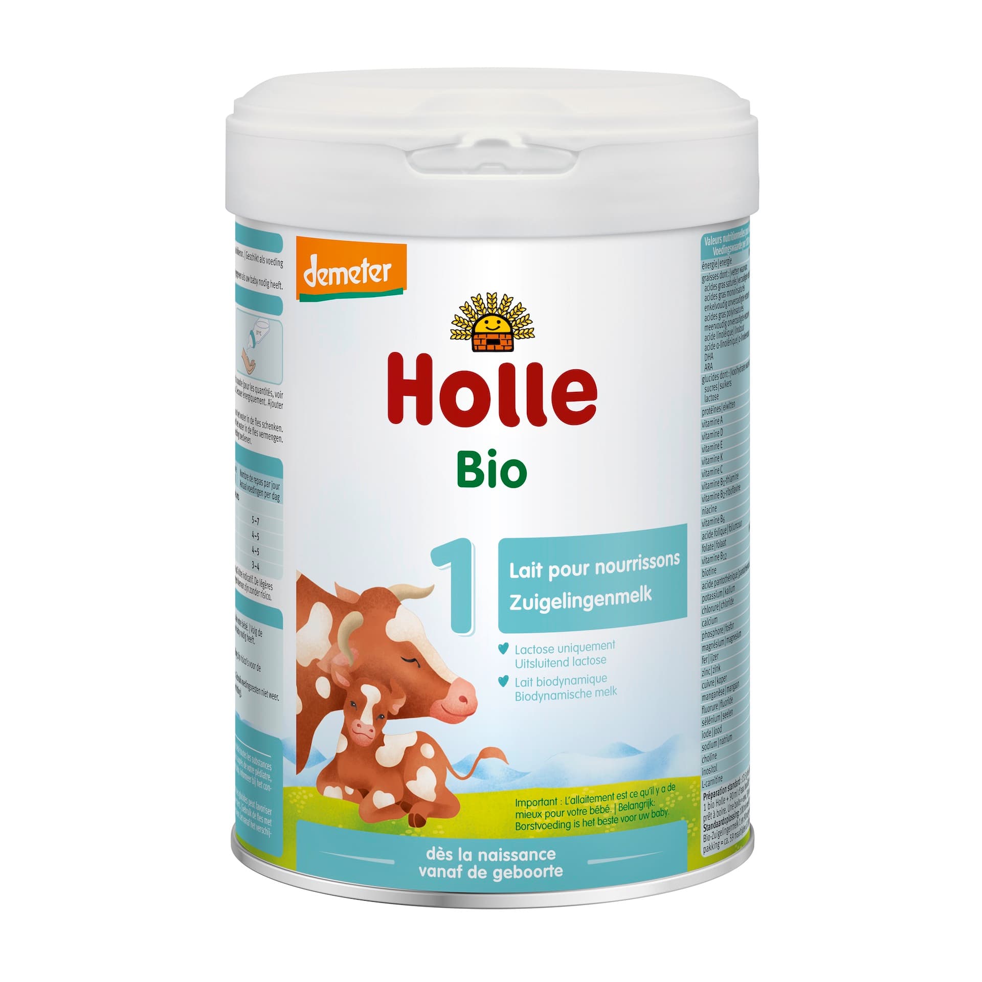 HOLLE Lait pour Nourrisson 1 - De 0 Ă 6 mois - 800 g