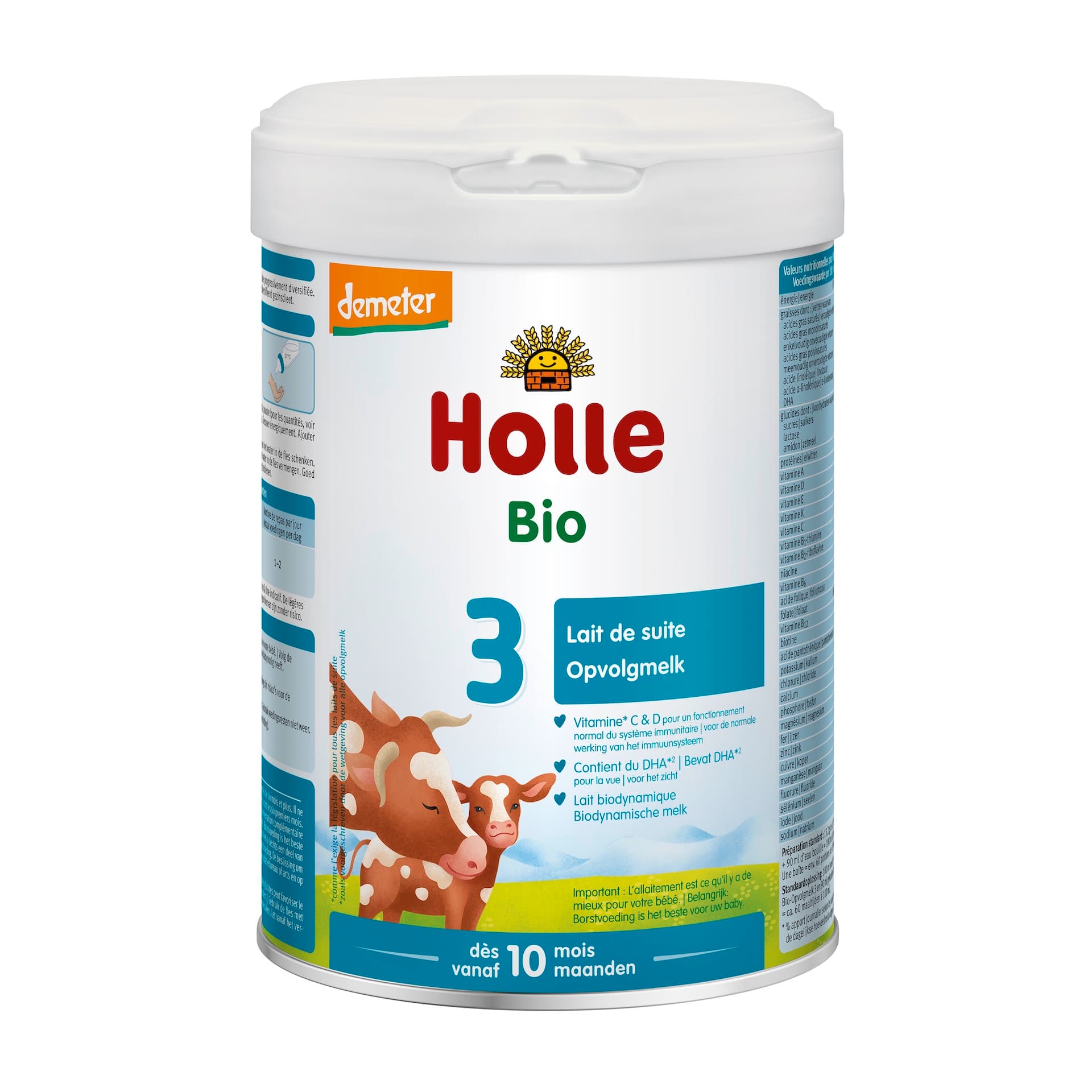 HOLLE Croissance 3 - Dès 10 mois - 800 g