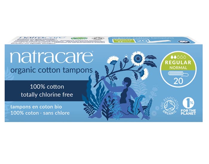 NATRACARE Tampons Sans Applicateur - Boite de 20 Régulier