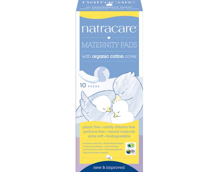 NATRACARE Serviettes Hygiéniques Post Partum - Boite de 10