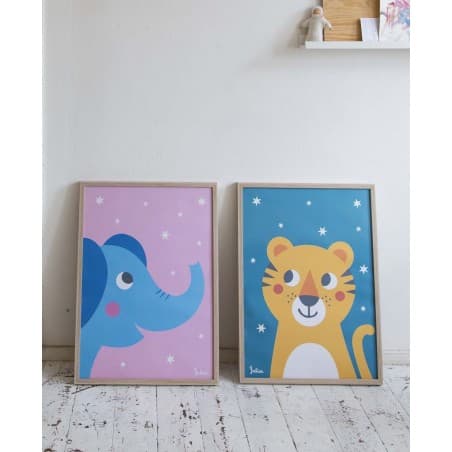 Affiche Phosphorescente 'Eléphant'