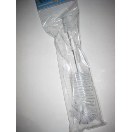 Goupillon blanc '2 en 1' pour biberons et tétines