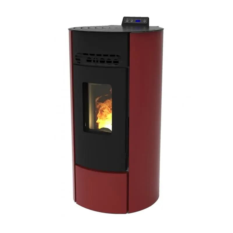 PACK PoĂȘle Ă granulĂ©s rond R9 FIREMATIC + Kit ventouse Dinak