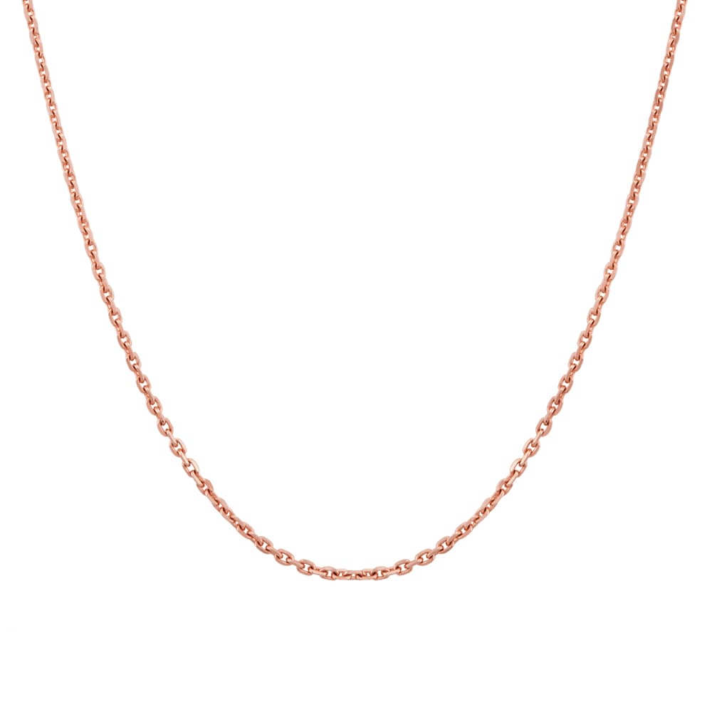 Chaîne forçat argent rosé 1mm - 2613