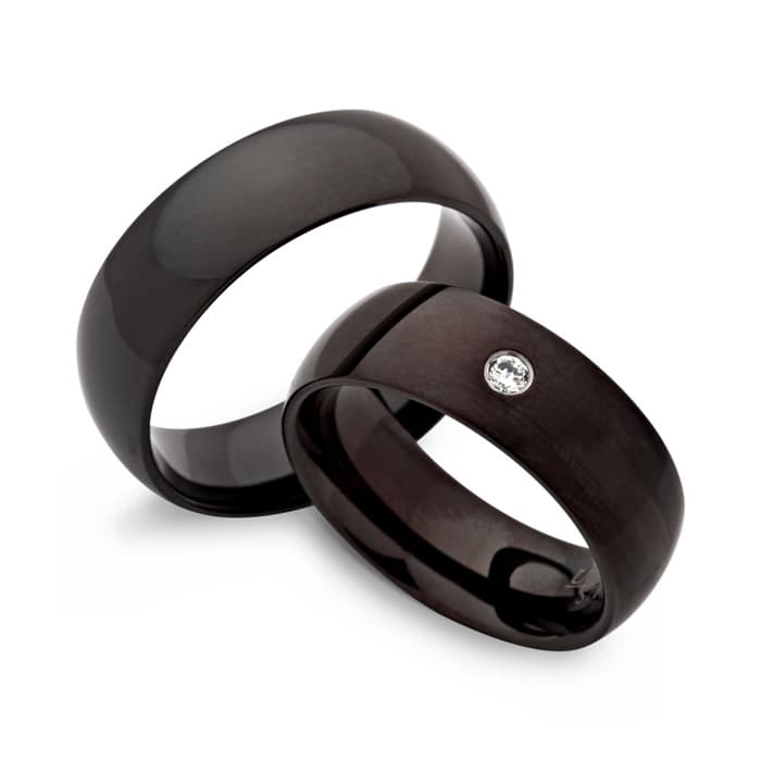 Alliances acier personnalisées - 0329