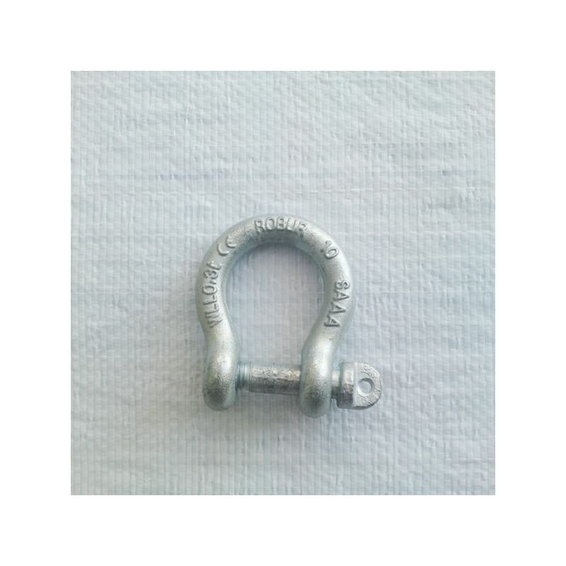 Vigouroux - Manille lyre galva estampillée 20mm