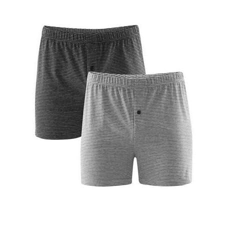 Lot de 2 caleçons en 100% coton bio Gris M