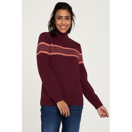 Pull col montant 100% coton bio XL