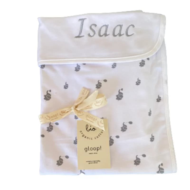 Gloop - couverture-plaid éléphants 0 - 3 mois
