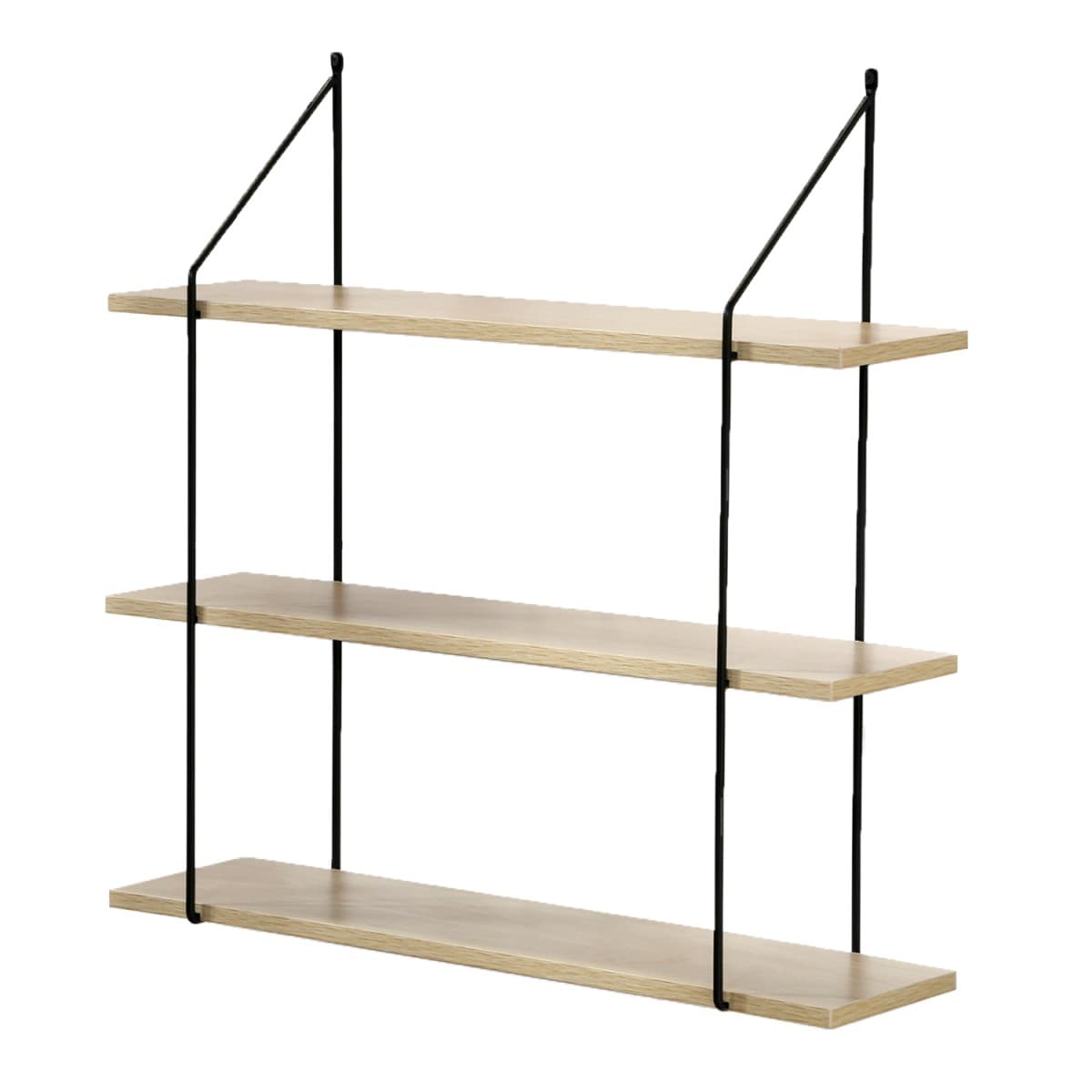 Étagère Murale 3 Niveaux décor Bois L60 cm - Panneaux de particules - Calicosy