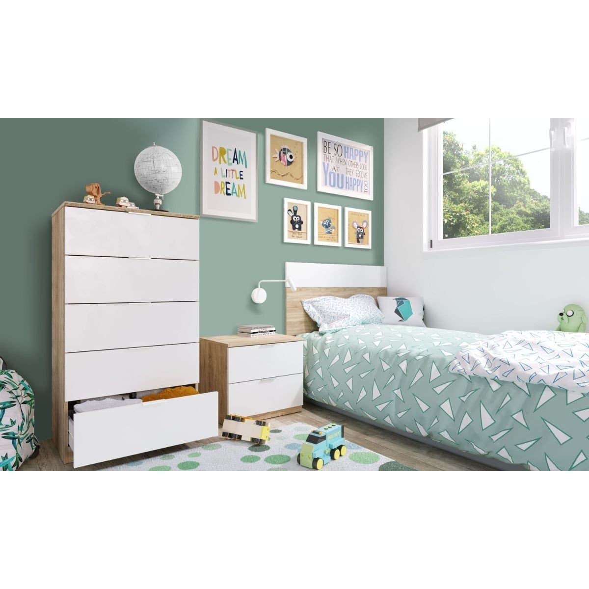 Commode 5 tiroirs Comodas - L60 cm - Calicosy