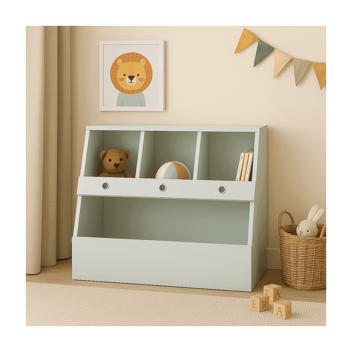 EtagĂšre de rangement pour livres et jouets L90 cm - Tuli - Calicosy