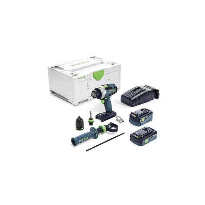 Perceuse-visseuse quadrive tpc 18/4 5,2/4,0 i-plus 2 batterie 13 mm moteur sans charbon 2 kg 5.2 ah 3600 trs/min 1 coffret(s) perceuse-visseuse quadri