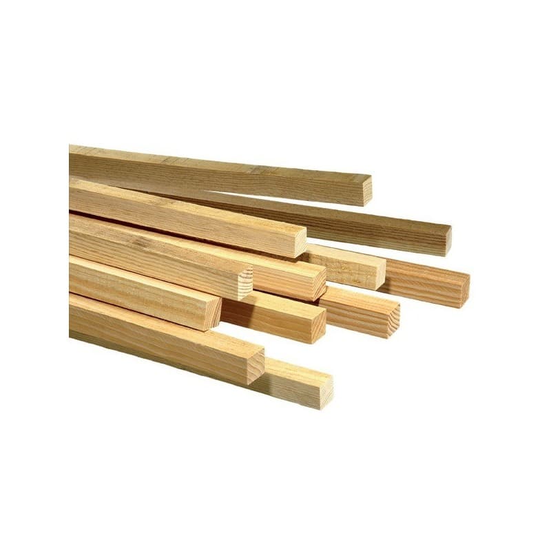 Liteaux bruts liteau brut pin petits noeuds 27 / 27 1 barre(s) de 2 mètre(s) linéaire - sotrinbois