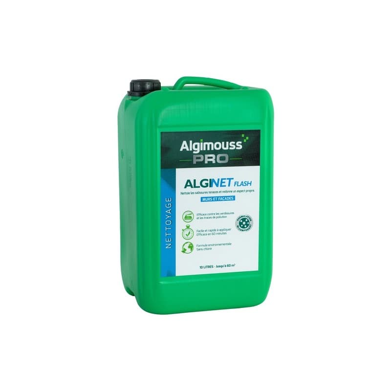 Nettoyant façade alginet flash nettoyant façade alginet flash 1 bidon(s) de 10 litre(s) 10 litre(s) extérieur anti-mousse - algimouss